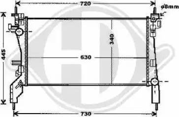 Diederichs 8408511 - Radiators, Motora dzesēšanas sistēma ps1.lv