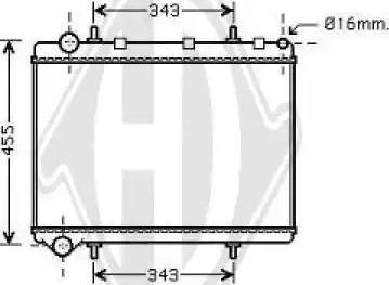 Diederichs 8407203 - Radiators, Motora dzesēšanas sistēma ps1.lv