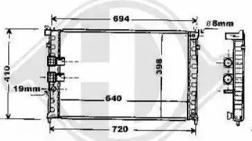 Diederichs 8424106 - Radiators, Motora dzesēšanas sistēma ps1.lv