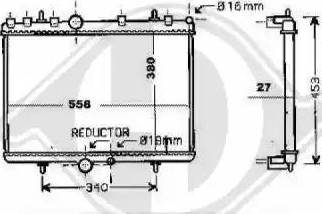 Diederichs 8424306 - Radiators, Motora dzesēšanas sistēma ps1.lv