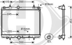 Diederichs 8424205 - Radiators, Motora dzesēšanas sistēma ps1.lv