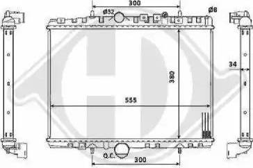 Diederichs 8424206 - Radiators, Motora dzesēšanas sistēma ps1.lv