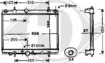 Diederichs 8424207 - Radiators, Motora dzesēšanas sistēma ps1.lv