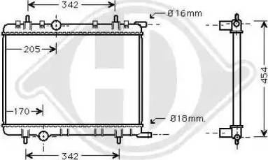 Diederichs 8420002 - Radiators, Motora dzesēšanas sistēma ps1.lv