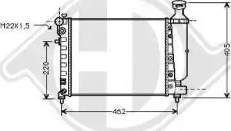 Diederichs 8421015 - Radiators, Motora dzesēšanas sistēma ps1.lv