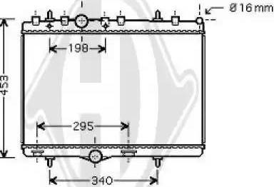 Diederichs 8422604 - Radiators, Motora dzesēšanas sistēma ps1.lv