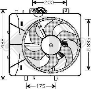 Diederichs 8422605 - Ventilators, Motora dzesēšanas sistēma ps1.lv