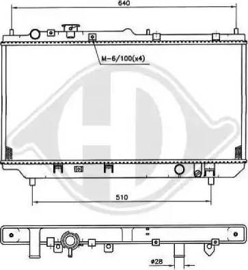 Diederichs 8561701 - Radiators, Motora dzesēšanas sistēma ps1.lv