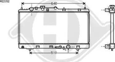 Diederichs 8561703 - Radiators, Motora dzesēšanas sistēma ps1.lv