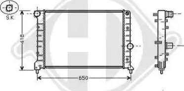 Diederichs 8504104 - Radiators, Motora dzesēšanas sistēma ps1.lv