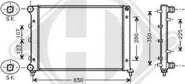 Diederichs 8504100 - Radiators, Motora dzesēšanas sistēma ps1.lv