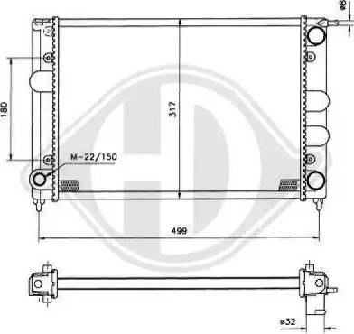 Diederichs 8500640 - Radiators, Motora dzesēšanas sistēma ps1.lv