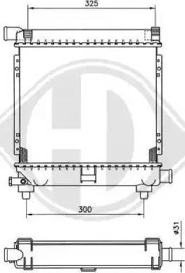 Diederichs 8500335 - Radiators, Motora dzesēšanas sistēma ps1.lv