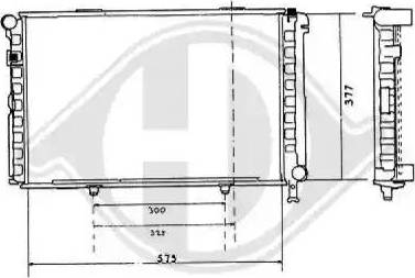 Diederichs 8500285 - Radiators, Motora dzesēšanas sistēma ps1.lv