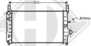 Diederichs 8501101 - Radiators, Motora dzesēšanas sistēma ps1.lv