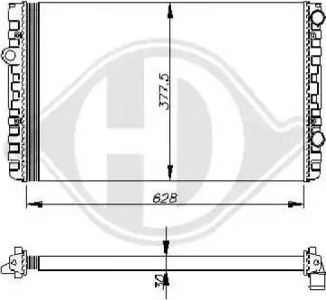 Diederichs 8501762 - Radiators, Motora dzesēšanas sistēma ps1.lv