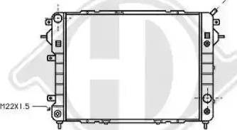 Diederichs 8503842 - Radiators, Motora dzesēšanas sistēma ps1.lv