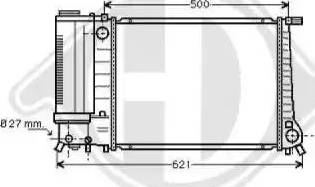 Diederichs 8502752 - Radiators, Motora dzesēšanas sistēma ps1.lv