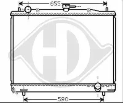 Diederichs 8584400 - Radiators, Motora dzesēšanas sistēma ps1.lv