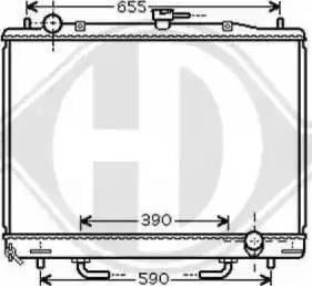 Diederichs 8584401 - Radiators, Motora dzesēšanas sistēma ps1.lv