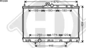 Diederichs 8584603 - Radiators, Motora dzesēšanas sistēma ps1.lv