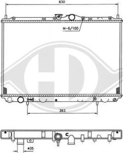 Diederichs 8586006 - Radiators, Motora dzesēšanas sistēma ps1.lv