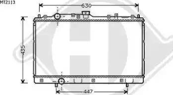 Diederichs 8580621 - Radiators, Motora dzesēšanas sistēma ps1.lv