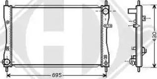 Diederichs 8580702 - Radiators, Motora dzesēšanas sistēma ps1.lv