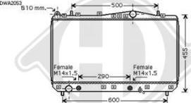 Diederichs 8695006 - Radiators, Motora dzesēšanas sistēma ps1.lv