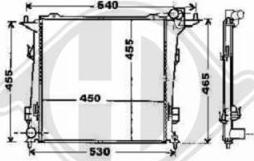 Diederichs 8655304 - Radiators, Motora dzesēšanas sistēma ps1.lv