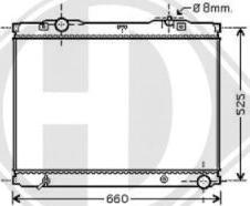 Diederichs 8658505 - Radiators, Motora dzesēšanas sistēma ps1.lv