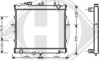 Diederichs 8652086 - Radiators, Motora dzesēšanas sistēma ps1.lv