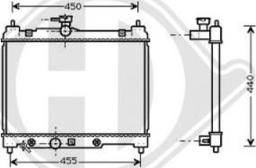 Diederichs 8660552 - Radiators, Motora dzesēšanas sistēma ps1.lv