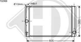 Diederichs 8661907 - Radiators, Motora dzesēšanas sistēma ps1.lv