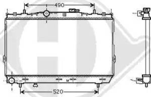 Diederichs 8684606 - Radiators, Motora dzesēšanas sistēma ps1.lv