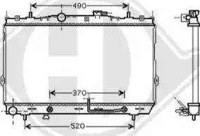 Diederichs 8684607 - Radiators, Motora dzesēšanas sistēma ps1.lv