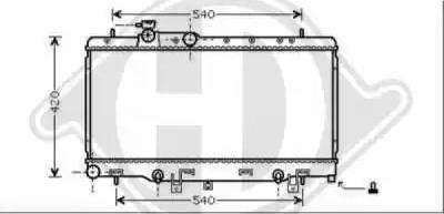 Diederichs 8622201 - Radiators, Motora dzesēšanas sistēma ps1.lv