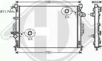 Diederichs 8149105 - Radiators, Motora dzesēšanas sistēma ps1.lv