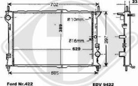 Diederichs 8145465 - Radiators, Motora dzesēšanas sistēma ps1.lv