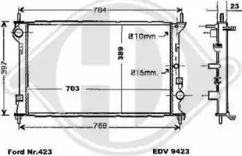 Diederichs 8145466 - Radiators, Motora dzesēšanas sistēma ps1.lv