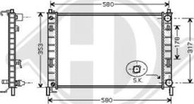 Diederichs 8140406 - Radiators, Motora dzesēšanas sistēma ps1.lv