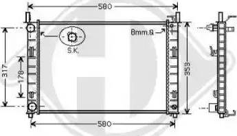 Diederichs 8140407 - Radiators, Motora dzesēšanas sistēma ps1.lv