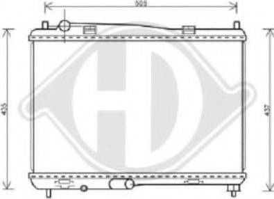 Diederichs 8140505 - Radiators, Motora dzesēšanas sistēma ps1.lv