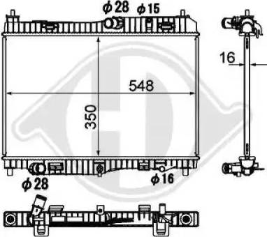 Diederichs 8140506 - Radiators, Motora dzesēšanas sistēma ps1.lv