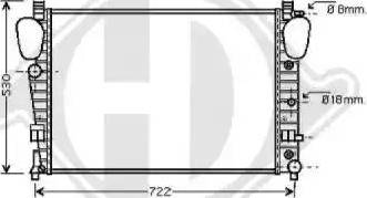 Diederichs 8164608 - Radiators, Motora dzesēšanas sistēma ps1.lv