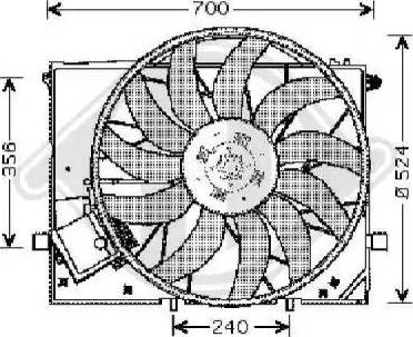 Diederichs 8164603 - Ventilators, Motora dzesēšanas sistēma ps1.lv