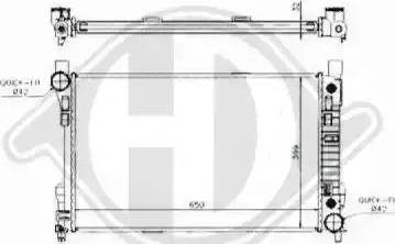 Diederichs 8167107 - Radiators, Motora dzesēšanas sistēma ps1.lv