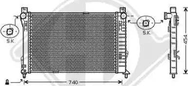 Diederichs 8167110 - Radiators, Motora dzesēšanas sistēma ps1.lv