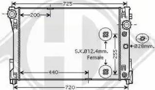 Diederichs 8167205 - Radiators, Motora dzesēšanas sistēma ps1.lv