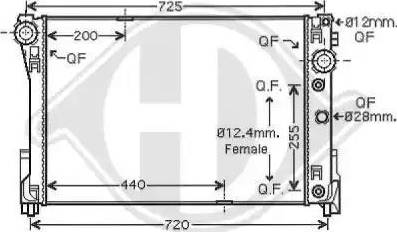 Diederichs 8167202 - Radiators, Motora dzesēšanas sistēma ps1.lv